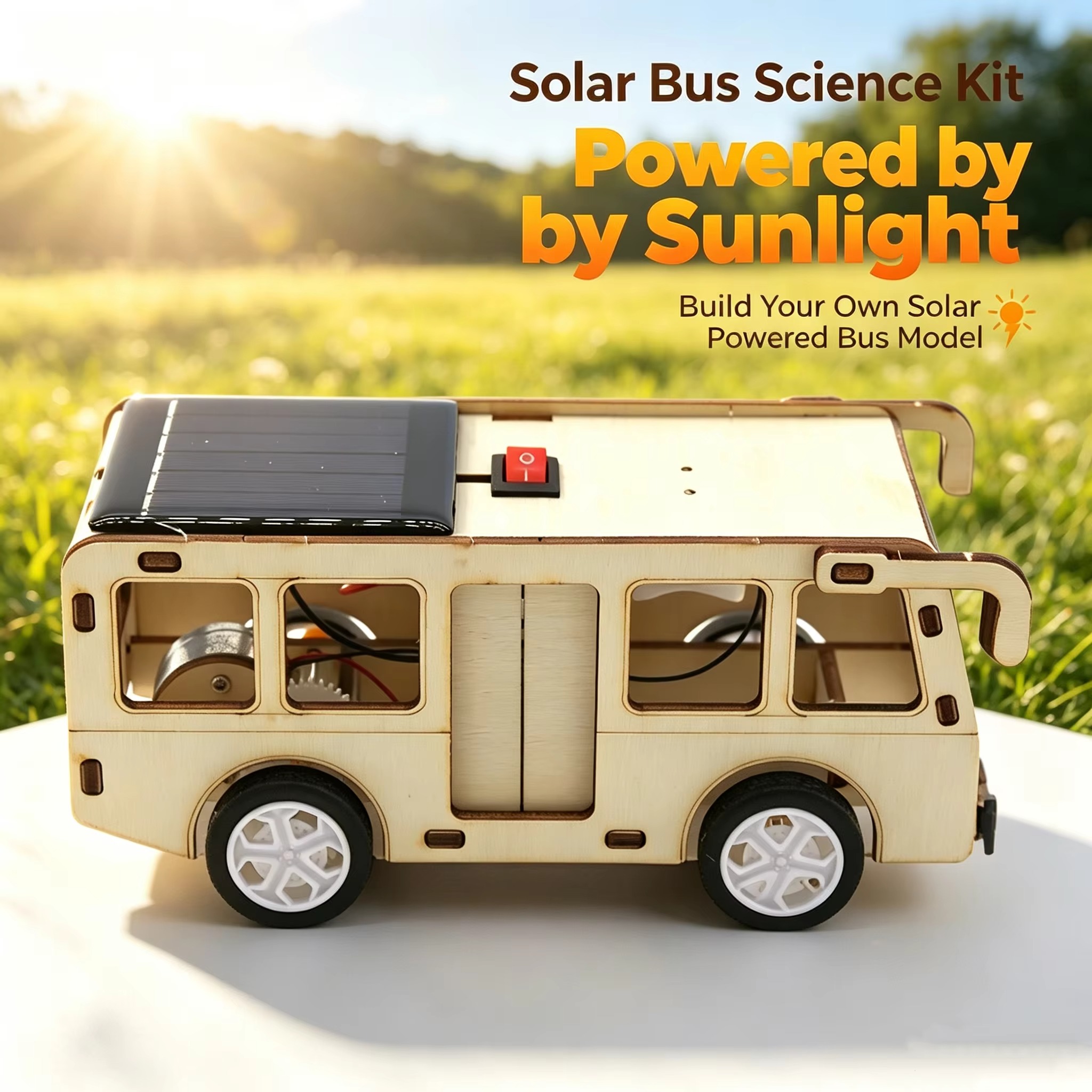 Party Games Bus - Giocattolo Educativo Scientifico a Energia Solare