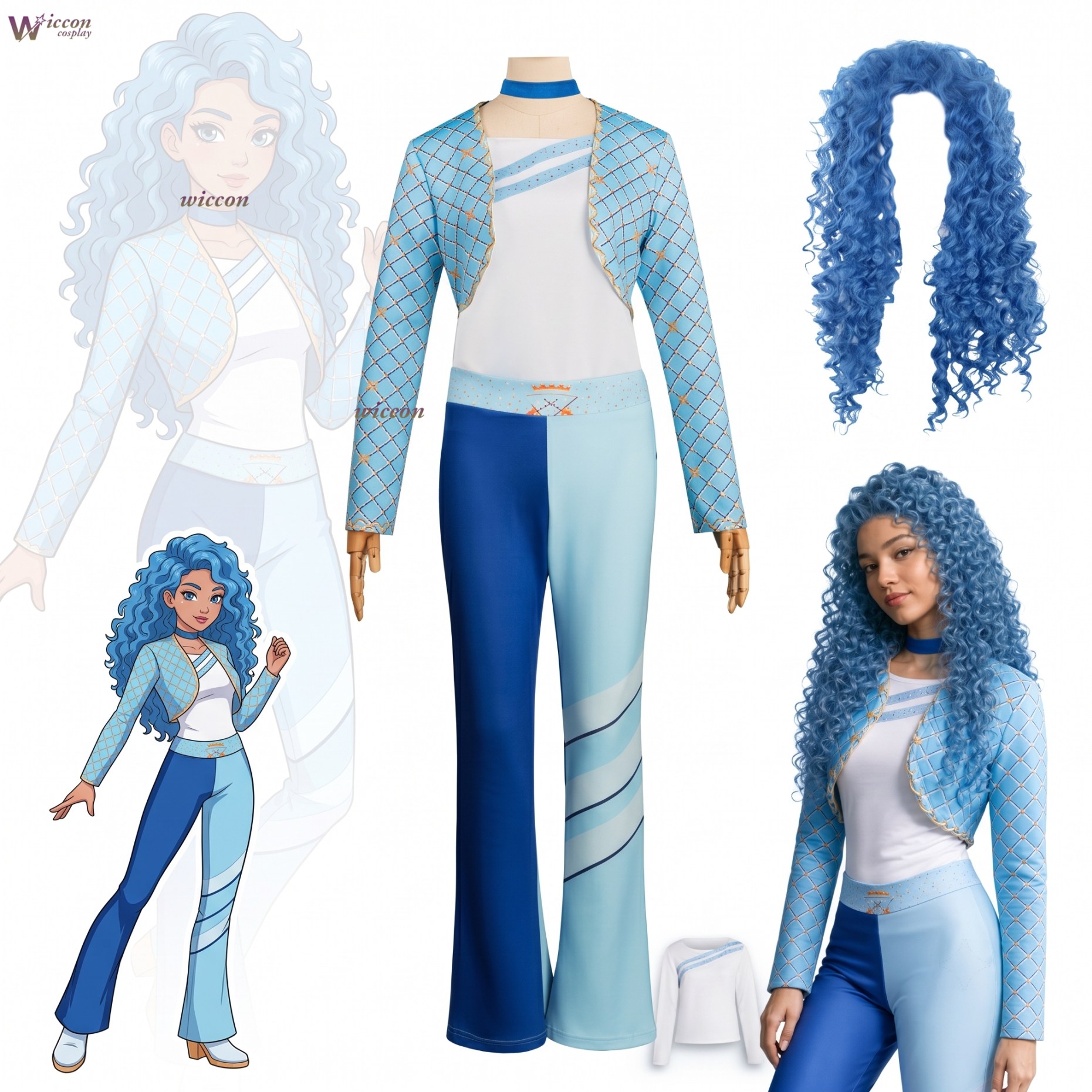 Costume Blu D-Descendants per  - Party Games Girls recensione e prezzo