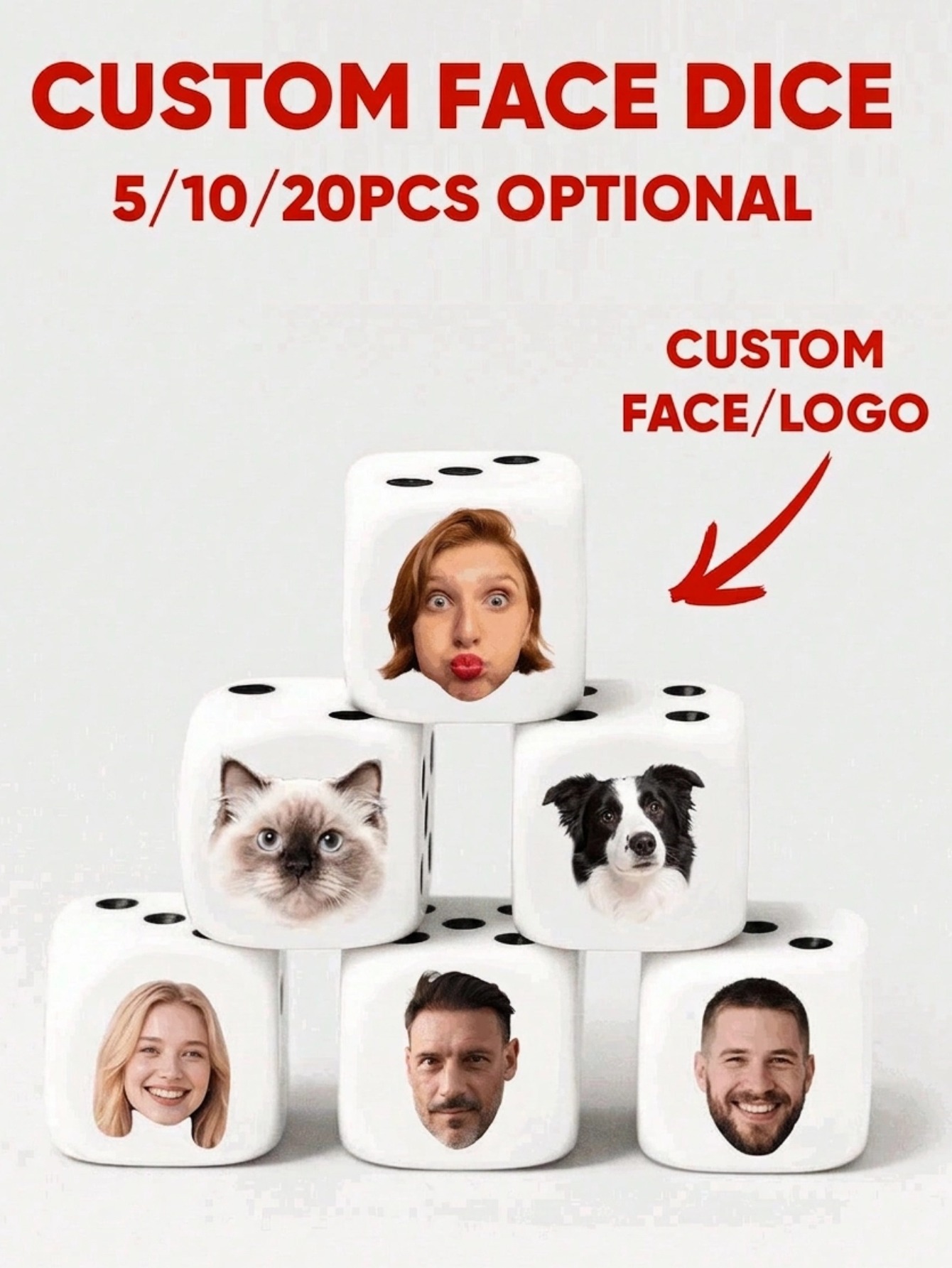 Dadi Personalizzati con Volti, - Party Games Engagement recensione e prezzo